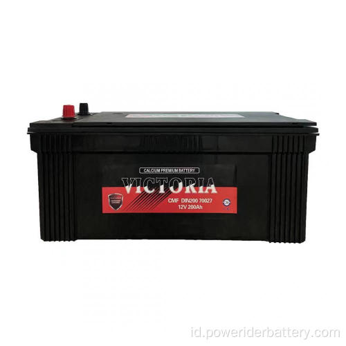12V 200Ah DIN200 70027 Baterai Mulai Tugas Berat Asam Timbal
